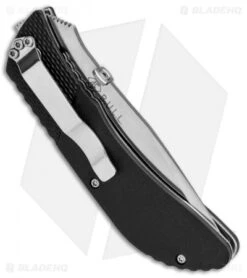 CRKT B.U.L.L. Front Flipper Liner Lock Knife Black Zytel (3" Satin) 6562 -Crkt CRKT B.U.L.L. Front Flipper Black Zytel Satin 6562 BHQ 87024 jr side