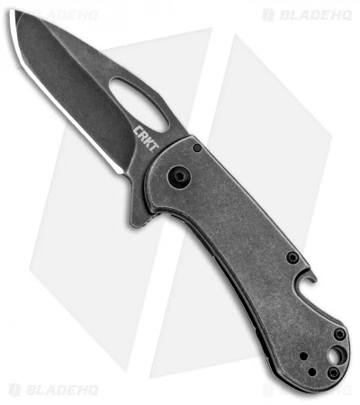 CRKT Bev-Edge Flipper Knife W/ Bottle Opener Black (2.5" Black Stonewash) 4635 3 CRKT Bev-Edge Flipper Knife W/ Bottle Opener Black (2.5" Black Stonewash) 4635
