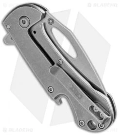 CRKT Bev-Edge Flipper Knife W/ Bottle Opener (2.5" Stonewash) 4630 -Crkt CRKT Bev Edge Flipper Bottle Opener SW 4630 BHQ 92271 jr side