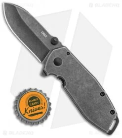 CRKT Burnley Squid Assisted Frame Lock Knife (2.4" Black Stonewash) 2493 -Crkt CRKT Burnley Squid Assisted FL Black SW 2493 BHQ 126211 jr bottlecap