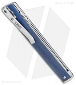 CRKT CEO Liner Lock Knife Blue Linen Micarta (3.1" Satin S35VN) BHQ Exclusive 8 CRKT CEO Liner Lock Knife Blue Linen Micarta (3.1" Satin S35VN) BHQ Exclusive -Crkt CRKT CEO Liner Lock Knife Blue Linen Micarta 3.1in Satin S35VN BHQ Exclusive 7096BLS35 BHQ 117054 LS Side
