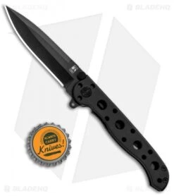 CRKT Carson M16-01K EDC Spear Point Liner Lock Knife (3" Black) -Crkt CRKT Carson M16 01K EDC SP LL Black BHQ 87733 jr bottlecap