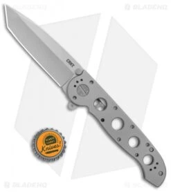 CRKT M16-04SS Stainless Steel Frame Lock Knife Tanto (3.9" Bead Blast) -Crkt CRKT Carson M16 04SS SS Tanto FL Flipper BB BHQ 138967 jr bottlecap