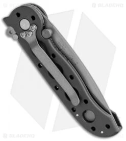 CRKT Carson M16-12 Folding Tanto Flipper Knife BB (3" Bead Blast Serr) -Crkt CRKT Carson M16 12 Folding Tanto BB BB Serr BHQ 87731 jr side