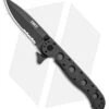 CRKT Carson M16-13ZLEK E.R. Spear Point Flipper Knife Zytel (3.375" Black Serr) -Crkt CRKT Carson M16 13ZLEK E.R. SP Zytel Black Serr BHQ 9881 jr