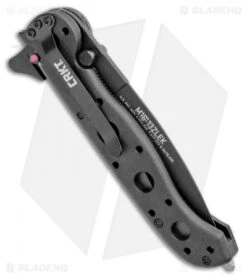 CRKT Carson M16-13ZLEK E.R. Spear Point Flipper Knife Zytel (3.375" Black Serr) -Crkt CRKT Carson M16 13ZLEK E.R. SP Zytel Black Serr BHQ 9881 jr side