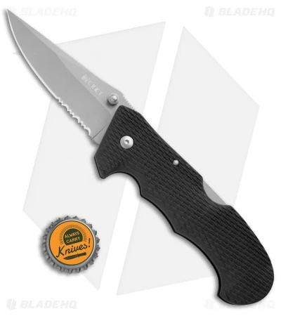 CRKT Cascade Lockback Folding Knife (3.5" Bead Blast Serr) 6 CRKT Cascade Lockback Folding Knife (3.5" Bead Blast Serr) - Image 4