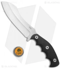 CRKT Catchall Fixed Blade Knife Rubberized GRN (5.5" Satin) -Crkt CRKT Catchall Fixed Blade Black Satin BHQ 138973 jr bottlecap