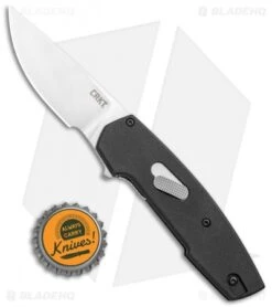 CRKT Cottidae Liner Lock Knife Black Aluminum (2.6" Satin) 6321 -Crkt CRKT Cottidae LL Black Aluminum Satin 6321 BHQ 119354 jr bottlecap