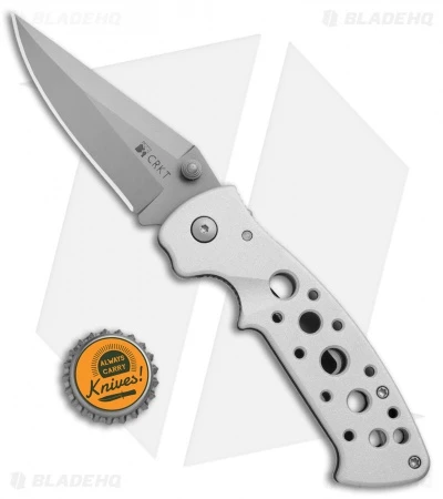 CRKT Crawford Kasper Professional Liner Lock Knife Silver (3" Gray) 7772 6 CRKT Crawford Kasper Professional Liner Lock Knife Silver (3" Gray) 7772 - Image 4