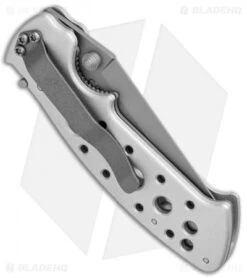 CRKT Crawford Kasper Professional Liner Lock Knife Silver (3" Gray) 7772 8 CRKT Crawford Kasper Professional Liner Lock Knife Silver (3" Gray) 7772 -Crkt CRKT Crawford Kasper Professional LL Silver Gray 7772 BHQ 76580 jr side