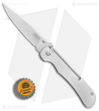 CRKT Crawford Offbeat Lockback Knife Stainless Steel (3.52" Satin) 7730 6 CRKT Crawford Offbeat Lockback Knife Stainless Steel (3.52" Satin) 7730 - Image 4