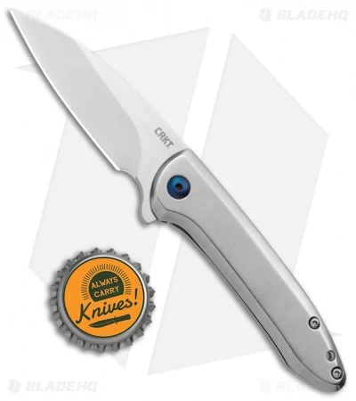 CRKT Delineation Spring Assisted Frame Lock Knife Stainless Steel (3" Satin) 6 CRKT Delineation Spring Assisted Frame Lock Knife Stainless Steel (3" Satin) - Image 4