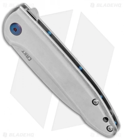CRKT Delineation Spring Assisted Frame Lock Knife Stainless Steel (3" Satin) 4 CRKT Delineation Spring Assisted Frame Lock Knife Stainless Steel (3" Satin) - Image 2