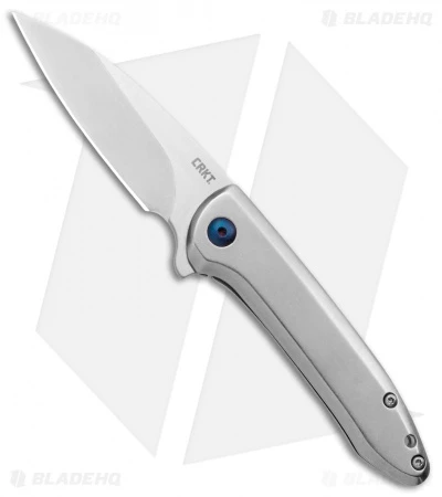 CRKT Delineation Spring Assisted Frame Lock Knife Stainless Steel (3" Satin) 3 CRKT Delineation Spring Assisted Frame Lock Knife Stainless Steel (3" Satin)