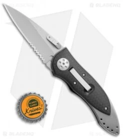 CRKT Elishewitz E-Lock Folding Knife (2.75" Bead Blast Serr) 7313 -Crkt CRKT Elishewitz E Lock bb serr 7313 BHQ 69068 er size