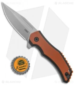 CRKT Fawkes Spring Assisted Knife Brown/Orange G-10 (2.75" Bead Blast) -Crkt CRKT Fawkes Dust Layer G 10 LL DP BB BHQ 138957 jr bottlecap
