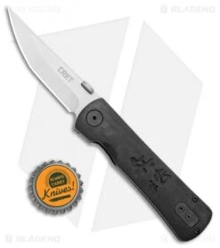 CRKT Folding Heiho Spring Assisted Knife (3.125" Satin) 2900 -Crkt CRKT Folding Heiho SA Satin 2900 BHQ 6277 jr bottlecap