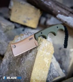 CRKT Folts Desert Warrior Minimalist Cleaver Neck Knife (2.1" Copper D2) -Crkt CRKT Folts Desert Warrior Minimalist Cleaver Neck Knife Copper D2 BHQ 114000 kp bricks web