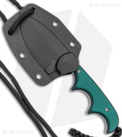 CRKT Folts Minimalist Spear Point Neck Knife Green Resin/Fiber (2.1" Stonewash) -Crkt CRKT Folts Minimalist SP Neck Knife Green Resin Fiber SW BHQ 145872 jr sheath