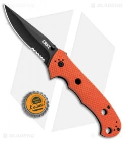 CRKT Hammond Cruiser LAWKS Liner Lock Knife Orange (3.75" Black Serr) 7914ORB -Crkt CRKT Hammond Cruiser Orange Black Serr CR7914ORB BHQ 87150 jr bottlecap 2