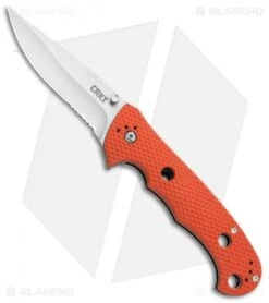 CRKT Hammond Cruiser LAWKS Liner Lock Knife Orange (3.75" Satin Serr) 7914OR