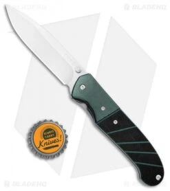 CRKT Ignitor Spring Assisted Knife Black & Green G10 (3.38" Satin) 6850 -Crkt CRKT Ignitor SA Black Green G 10 Satin 6850 BHQ 4374 jr bottlecap