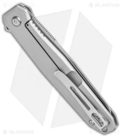 CRKT Ken Onion Facet Frame Lock Spring Assisted Flipper Knife (3.4" Satin) -Crkt CRKT Ken Onion Facet FL Reverse Tanto Flipper Satin BHQ 138947 jr side