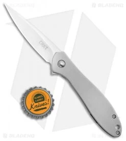 CRKT Ken Onion Large Eros Stainless Steel Frame Lock Knife (2.84" Satin) K456XXP -Crkt CRKT Ken Onion Large Eros SS FL Satin 456XXP BHQ 21375 jr bottlecap