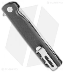 CRKT LCK + Spring Assisted Liner Lock Knife Black GRN (3.3" Satin) 3801 -Crkt CRKT LCK SA LL Black GRN Satin BHQ 76853 jr side