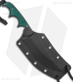 CRKT Folts Minimalist Katana Neck Knife Green Resin/Fiber (3.6" Bead Blast) -Crkt CRKT Minimalist Katana Neck Knife BB BHQ 138970 jr sheath