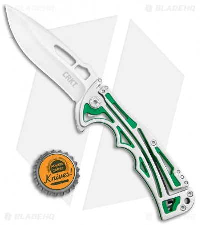 CRKT Nirk Tighe 2 Knife Green Stainless Steel (3.2" Satin) 5241 6 CRKT Nirk Tighe 2 Knife Green Stainless Steel (3.2" Satin) 5241 - Image 4