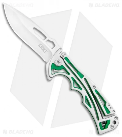 CRKT Nirk Tighe 2 Knife Green Stainless Steel (3.2" Satin) 5241 3 CRKT Nirk Tighe 2 Knife Green Stainless Steel (3.2" Satin) 5241