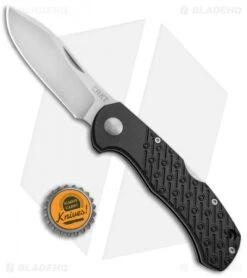 CRKT Noma Lock Back Knife Black GFN (3.3" Satin) 2815 -Crkt CRKT Noma LB Black GFN 2815 BHQ 51851 jr bottlecap 2