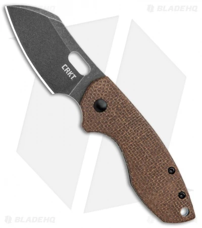 CRKT Pilar Frame Lock Knife Brown Linen Micarta BHQ Exclusive (2.4" Smokewash) 3 CRKT Pilar Frame Lock Knife Brown Linen Micarta BHQ Exclusive (2.4" Smokewash)