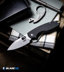 CRKT Pilar III Frame Lock Knife Black G-10 (3" Stonewash D2) 5317D2 -Crkt CRKT Pilar III Frame Lock Knife Black G 10 Stonewash D2 5317D2 BHQ 119343 kp loadout web