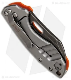 CRKT Pilar Frame Lock Knife Orange G-10 (2.4" Black SW) 5311GKG -Crkt CRKT Pilar Orange G10 Acid SW BHQ 84147 er side