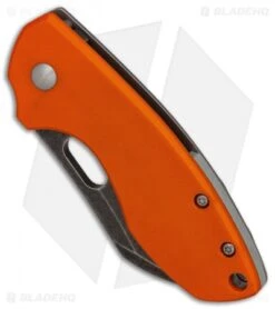 CRKT Pilar Frame Lock Knife Orange G-10 (2.4" Black SW) 5311GKG -Crkt CRKT Pilar Orange G10 Acid SW BHQ 84147 er spine