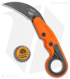 CRKT Provoke Orange Kinematic Morphing Karambit Folding Knife (2.4" Black) 4041O -Crkt CRKT Provoke Orange Kinematic Morphing Karambit Folding Knife Black 4041O BHQ 119340 jr bottlecap