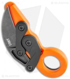 CRKT Provoke Orange Kinematic Morphing Karambit Folding Knife (2.4" Black) 4041O -Crkt CRKT Provoke Orange Kinematic Morphing Karambit Folding Knife Black 4041O BHQ 119340 jr side