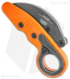 CRKT Provoke Orange Kinematic Morphing Karambit Folding Knife (2.4" Black) 4041O -Crkt CRKT Provoke Orange Kinematic Morphing Karambit Folding Knife Black 4041O BHQ 119340 jr spine