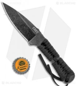 CRKT RMJ Utsidihi Fixed Blade Knife (3.5" Stonewash) 2752 -Crkt CRKT RMJ Utsidihi Dark SW 2752 BHQ 103914 jr bottlecap