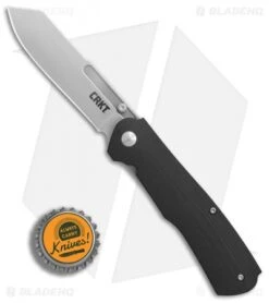 CRKT Radic Spring Assisted Knife Black G-10 (3.3" Satin) 6040 -Crkt CRKT Radic Black G10 satin BHQ 76682 er bottlecap