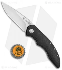 CRKT Ruger Knives High-Brass Spring Assisted Knife Black (3.19" Satin) R2601 -Crkt CRKT Ruger High Brass SA Black Satin R2601 BHQ 76850 jr bottlecap