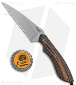 CRKT S.P.E.W. Knife Small Pocket Everyday Wharncliffe (3" Bead Blast) 2388 SPEW -Crkt CRKT S.P.E.W. Small Pocket Everyday Wharncliffe BB 2388 BHQ 11431 jr bottlecap