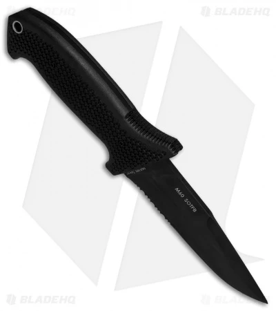 CRKT M60-14PK SOTFB Fixed Blade Knife (4.38" Black Serr) 4 CRKT M60-14PK SOTFB Fixed Blade Knife (4.38" Black Serr) - Image 2