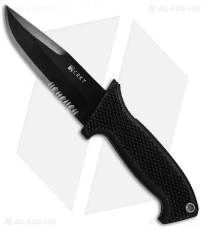 CRKT M60-14PK SOTFB Fixed Blade Knife (4.38" Black Serr) 3 CRKT M60-14PK SOTFB Fixed Blade Knife (4.38" Black Serr)