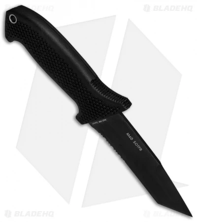 CRKT M60-14NK SOTFB Fixed Blade Knife Tanto (4.38" Black Serr) 4 CRKT M60-14NK SOTFB Fixed Blade Knife Tanto (4.38" Black Serr) - Image 2