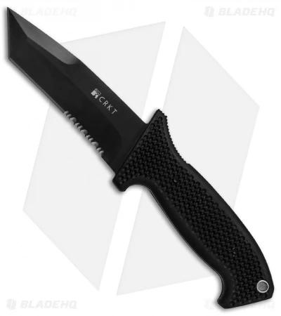 CRKT M60-14NK SOTFB Fixed Blade Knife Tanto (4.38" Black Serr) 3 CRKT M60-14NK SOTFB Fixed Blade Knife Tanto (4.38" Black Serr)