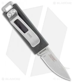 CRKT Scribe Fixed Blade Knife Black GRN (1.8" Stonewash) 2425 -Crkt CRKT Scribe Fixed Blade Black GRN SW 2425 BHQ 119327 jr spine